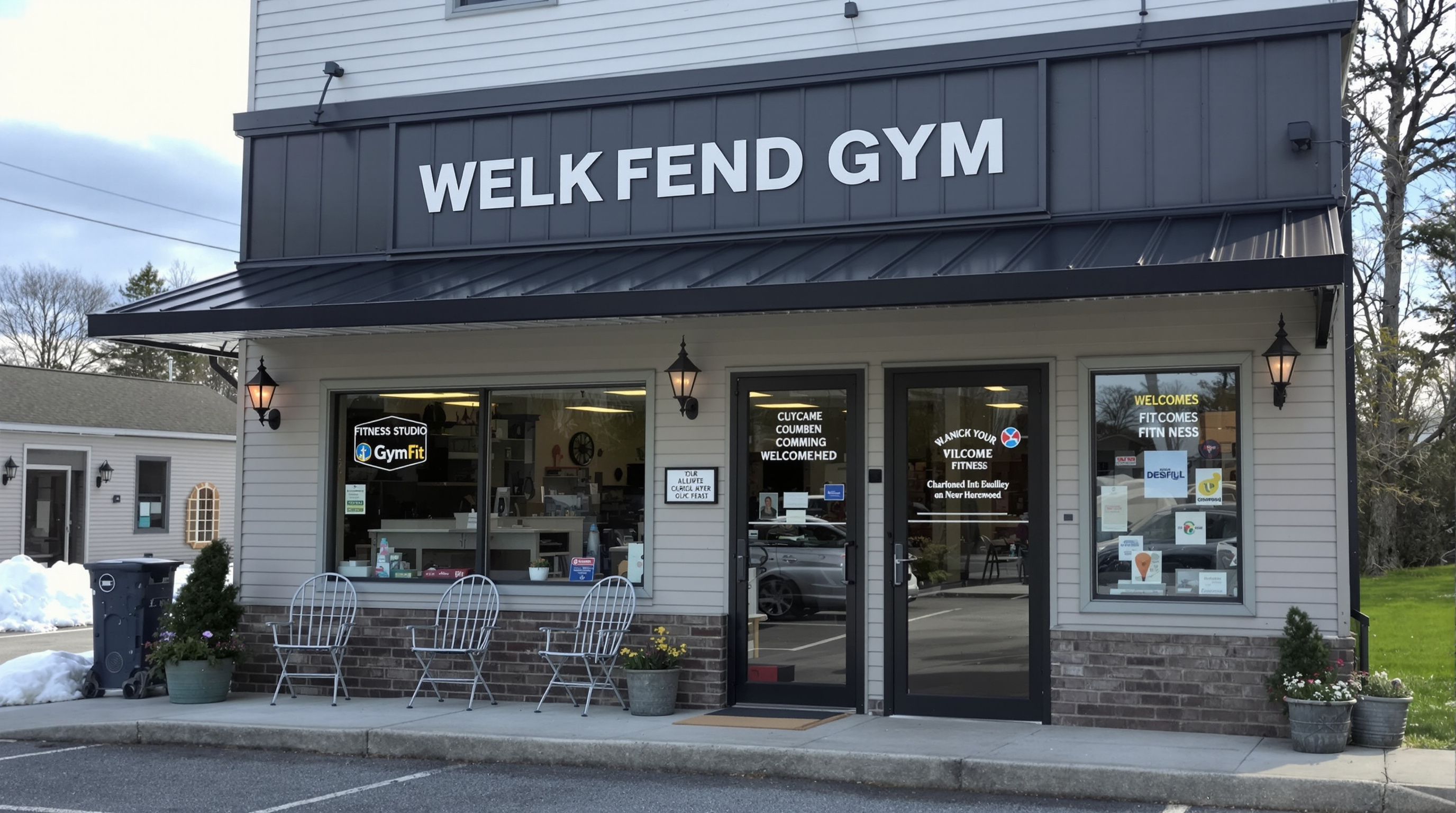 Neighborhood gym exterior in Bucksport, Maine